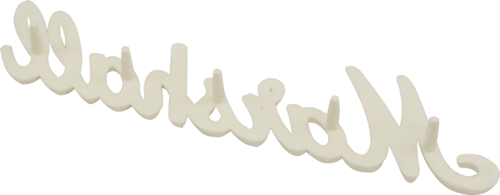 Replacement Marshall White Script Logo, 6"