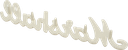 Replacement Marshall White Script Logo, 6"