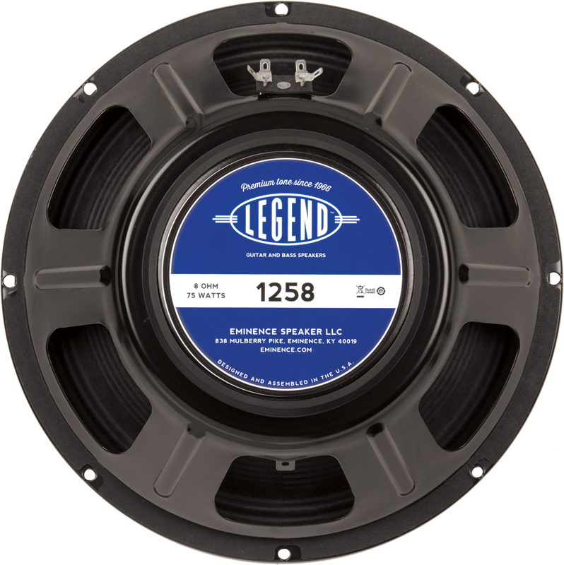 Eminence Legend 1258 Guitar Speaker, 12", 75W, 8 ohms