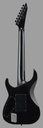 ESP E-II Horizon FR-7, Black Turquoise Burst