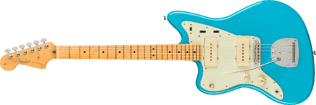 Fender American Professional II Jazzmaster® Left-Hand, Maple Fingerboard, Miami Blue