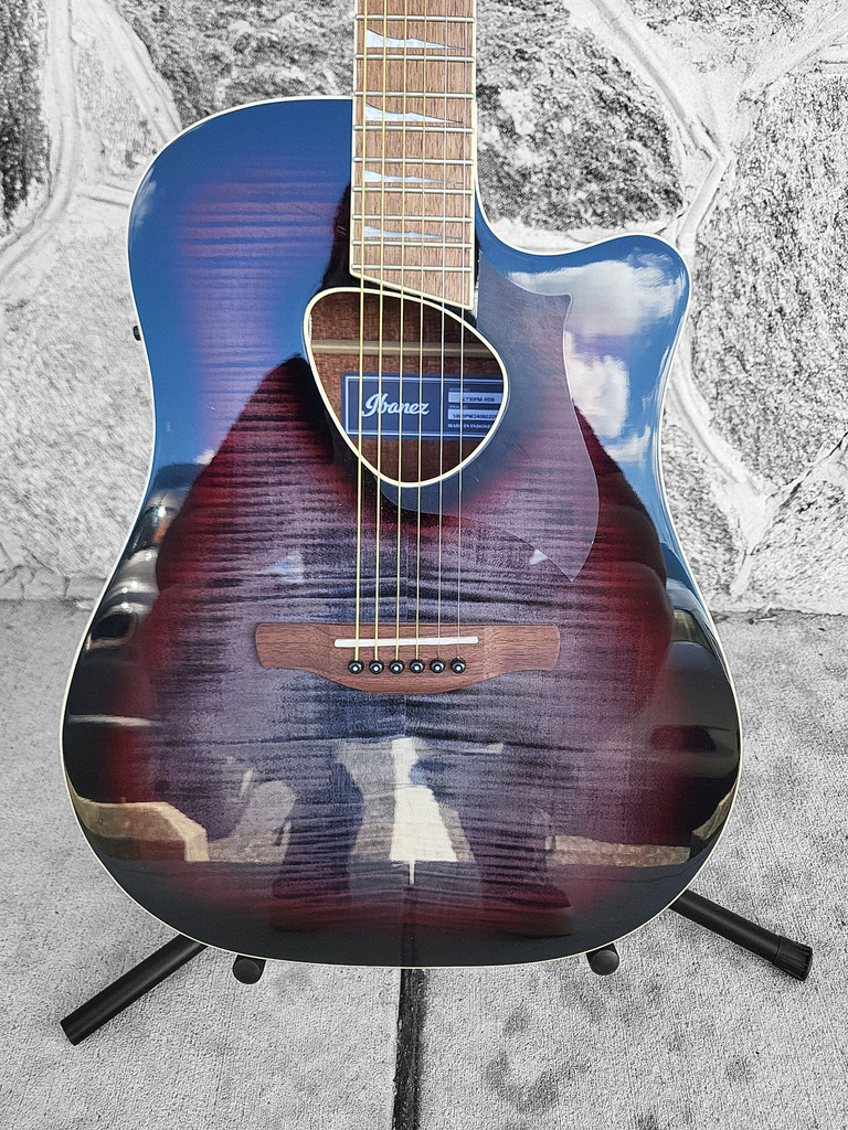 Ibanez ALT30FM Acoustic Electric Guitar, Red Doom Burst High Gloss - Scratch & Dent