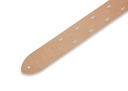Levy's M12LBC-BLK 2" Wide Black Chrome-tan Leather Guitar Strap