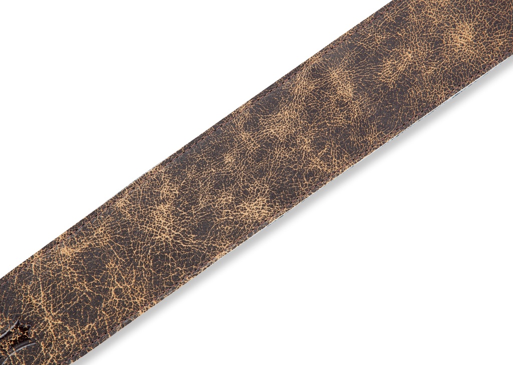 Levy's MG317BOG-BRN 2 1/2" Wide Brown Garment Leather Guitar Strap