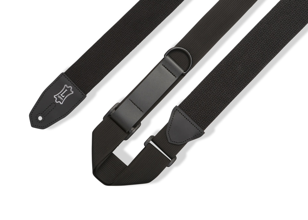 Levy's MRHC-BLK 2" Wide Cotton RipChord™ Guitar Strap