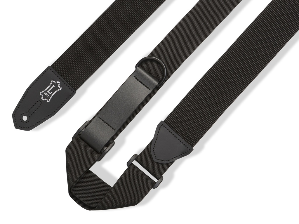 Levy's MRHP-BLK 2" Wide Polyester RipChord™ Guitar Strap