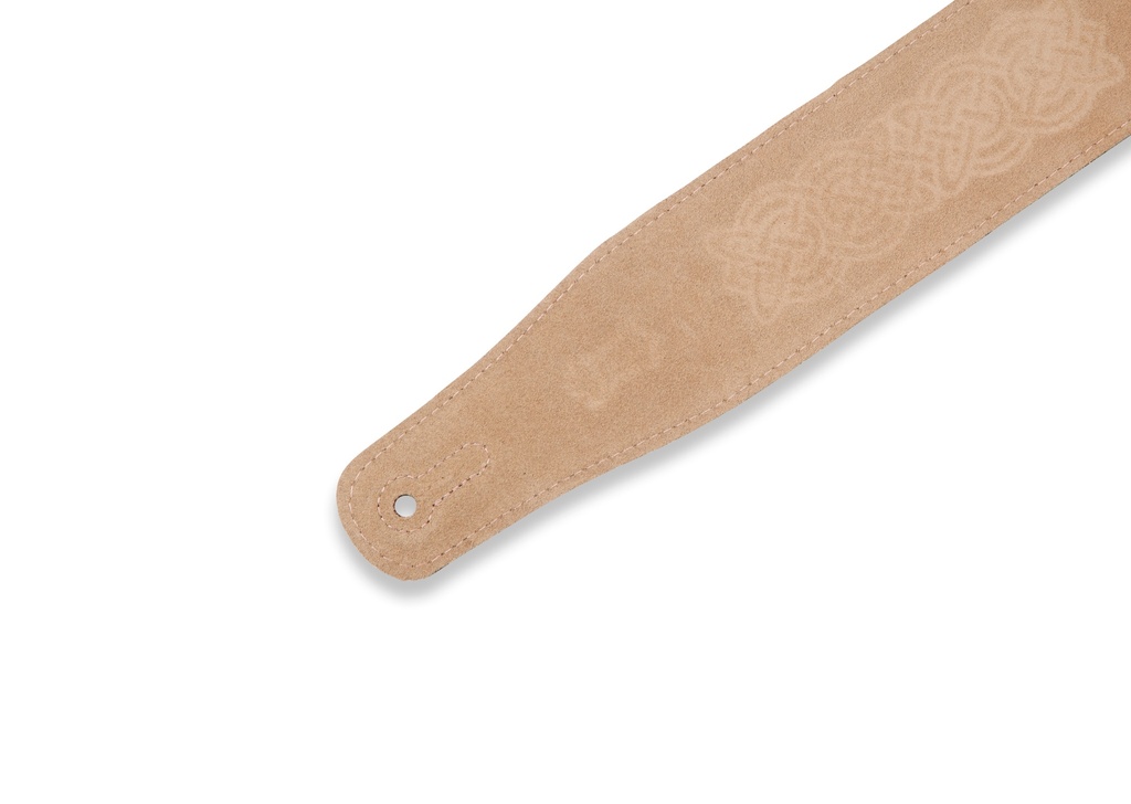Levy's MS26CK-GRN 2 1/2" Wide Green Suede Leather Guitar Strap