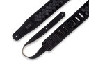 Levy's MS26DE-BLK 2 1/2" Wide Brown Suede Leather Guitar strap