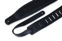 Levy's MSSB2-BLK 3" Wide Black Garment Leather Guitar Strap