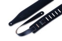 Levy's DM17-BLK 2 1/2" Wide Black Genuine Leather Guitar Strap