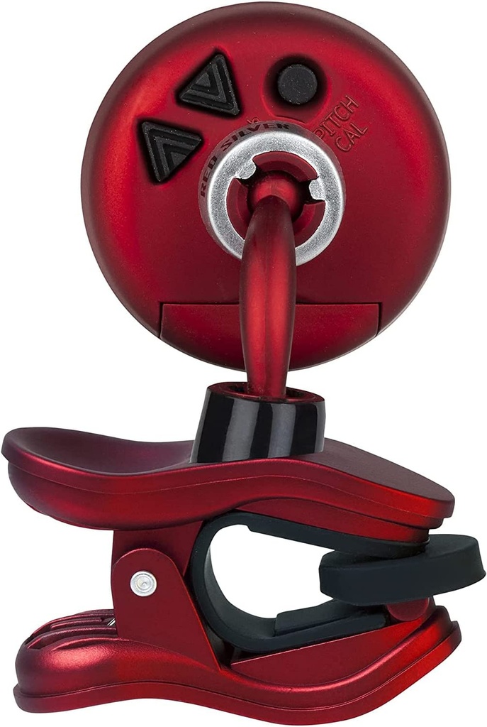 Snark Silver Snark Hyper-Fast Clip-On Chromatic Tuner, Red