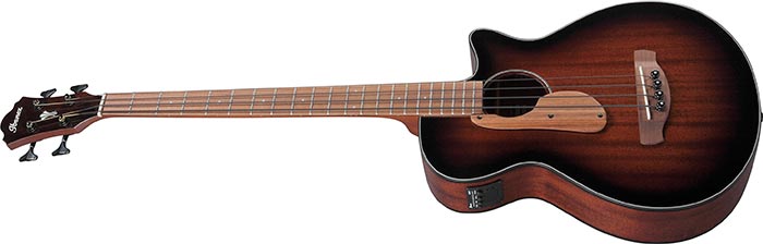 Ibanez AEGB24E Acoustic Bass, Mahogany Sunburst High Gloss