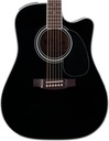 Takamine Legacy EF341SC Dreadnaught Acoustic Electric Guitar, Black