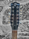 Danelectro 59X 12-String Electric Guitar, Black Metalflake