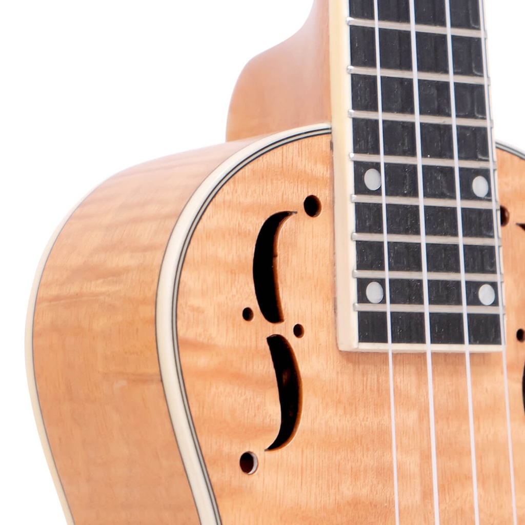 Gold Tone ResoMaple Tenor Curly Maple Resonator Ukulele with Gig Bag