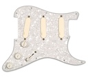 EMG David Gilmour Pro Series Pickguard with SPC & EXG Accy- White Pearloid 3 Ply PG w/ Ivory PU's