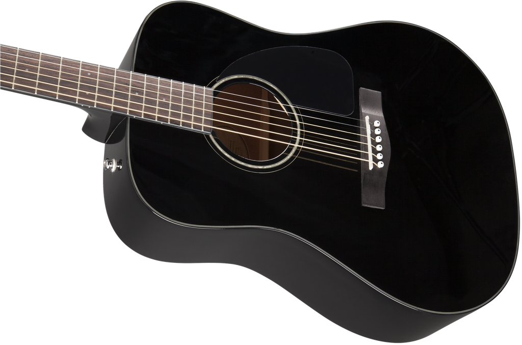 Fender CD-60 Dreadnaught Acoustic with Case, Black