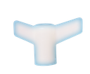 Barefoot Buttons WingMan, Iceman White Glow-in-the-Dark