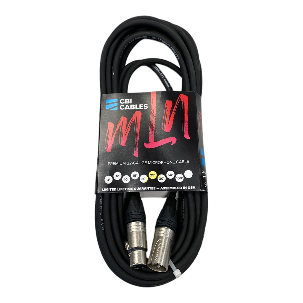 CBI MLN Performer Microphone Cable, 25 Feet