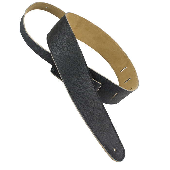 Henry Heller 2.5" Capri Leather Strap, Black