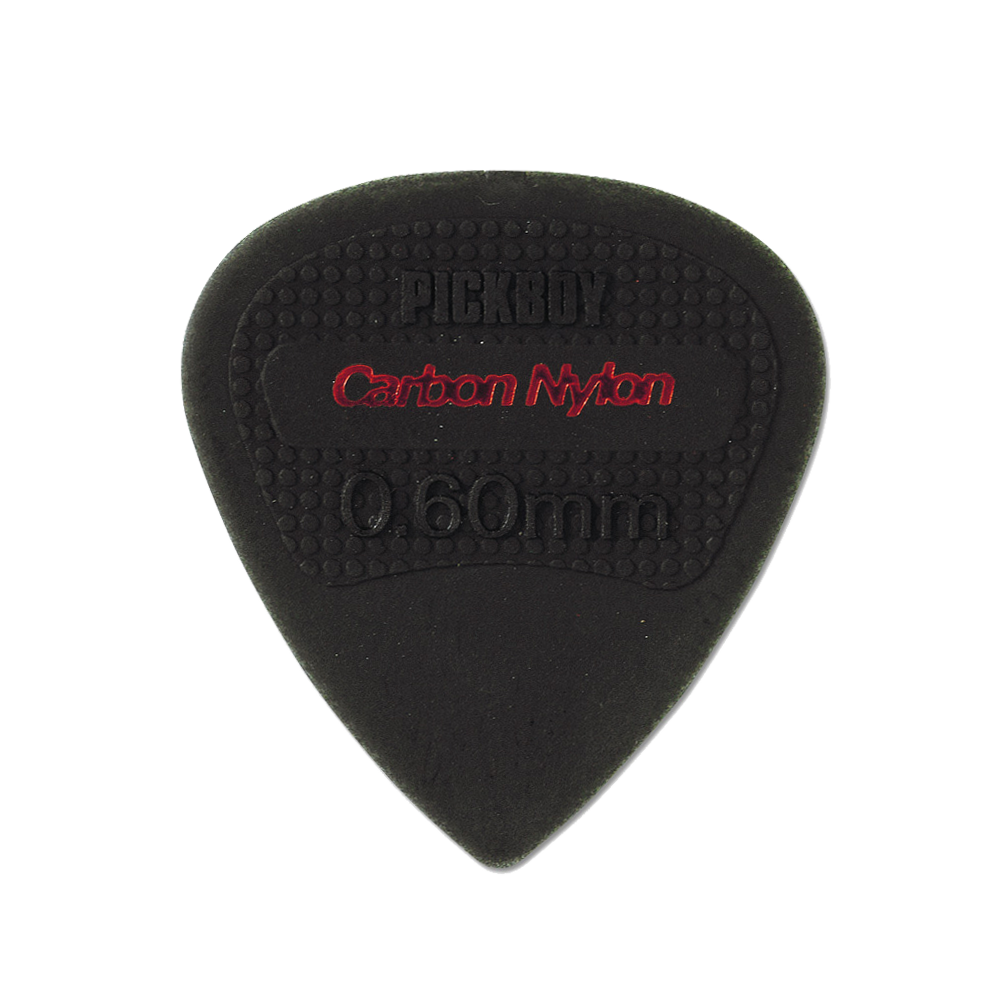 Pickboy Edge, Sharp Tip, Carbon/Nylon, Red, 0.60mm, 10 picks