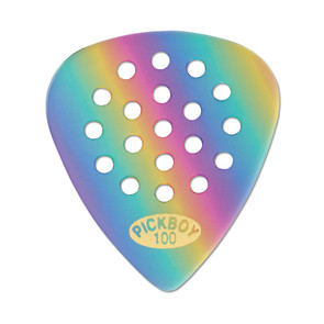 Pickboy Pos-a-Grip, Rainbow, Cellulose, 1.00mm, 10 picks