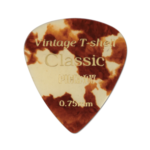 Pickboy Vintage Pick, T-Shell, Cellulose, 0.75mm, 10 picks