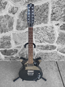 Danelectro 59X 12-String Electric Guitar, Black Metalflake