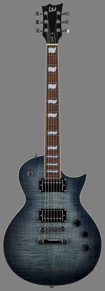 ESP Ltd EC-256, Flame Maple, Cobalt Blue
