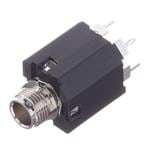 Amphenol Audio ACJS-MV-5 1/4" Vertical Chassis Jack, Plastic, 5-pin