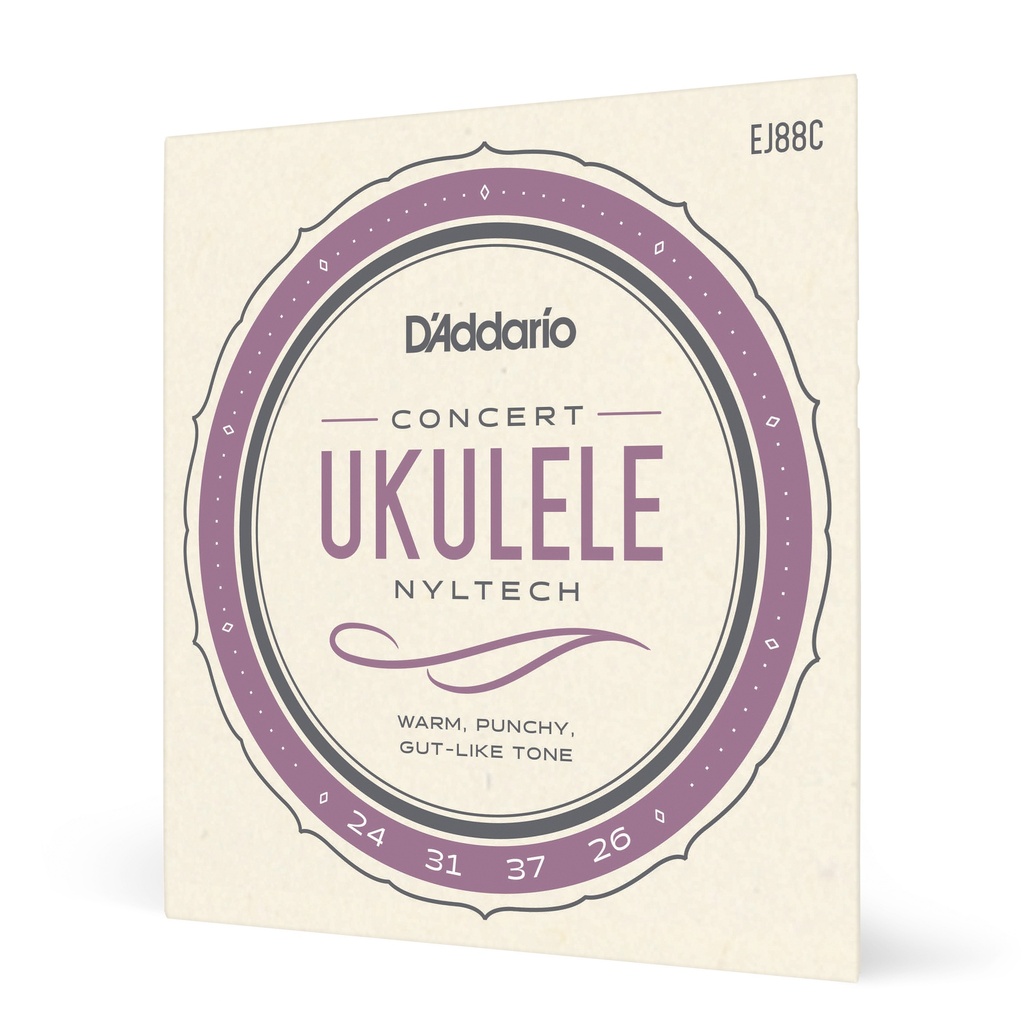 D'Addario EJ88C Nyltech Ukulele Strings, Concert