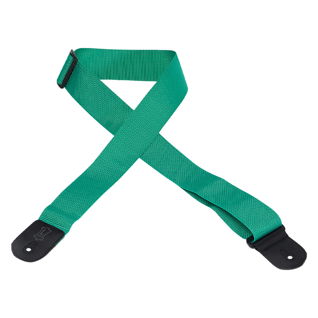 Levys M8POLY 2" Poly Guitar Strap, Green