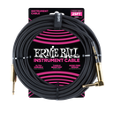 Ernie Ball 25' Braided Straight / Angle Instrument Cable - Black