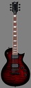 ESP Ltd EC-256 QM, See Thru Black Cherry Sunburst