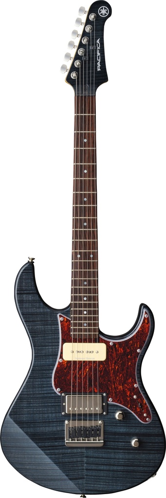 Yamaha PAC611HFM Pacifica Electric Guitar, Flame Maple Top, Translucent Black