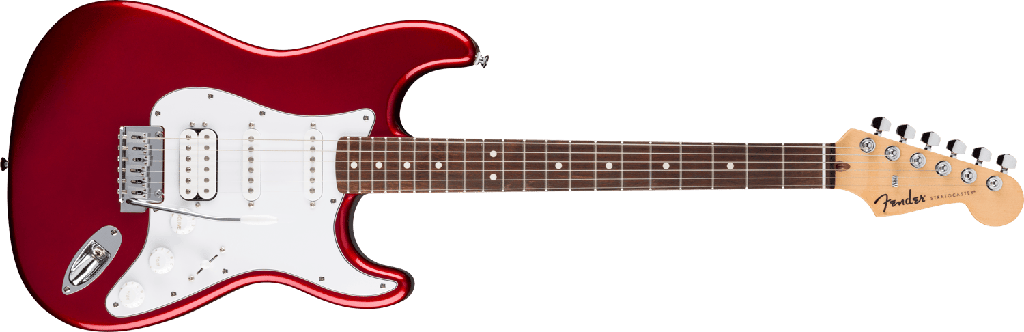 Fender Standard Stratocaster® HSS, Laurel Fingerboard, White Pickguard, Candy Cola