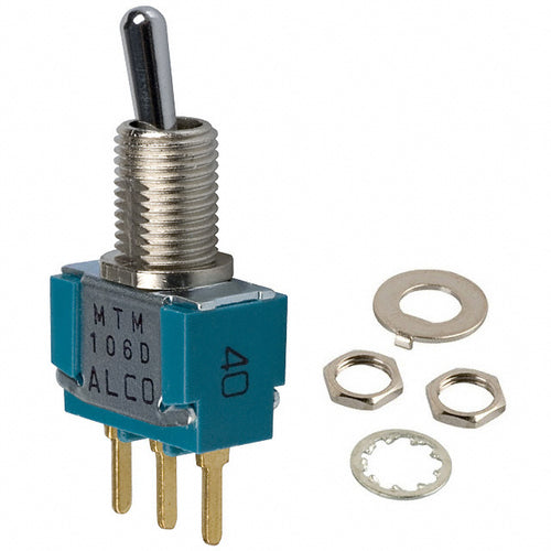 TE Connectivity ALCOSWITCH SPDT on-on 6A @125V PC Mount MTM106DPC (Vox AC30)