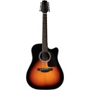 Takamine GD30CE-12 Dreadnaught 12-String Acoustic Electric Guitar, Brown Sunburst