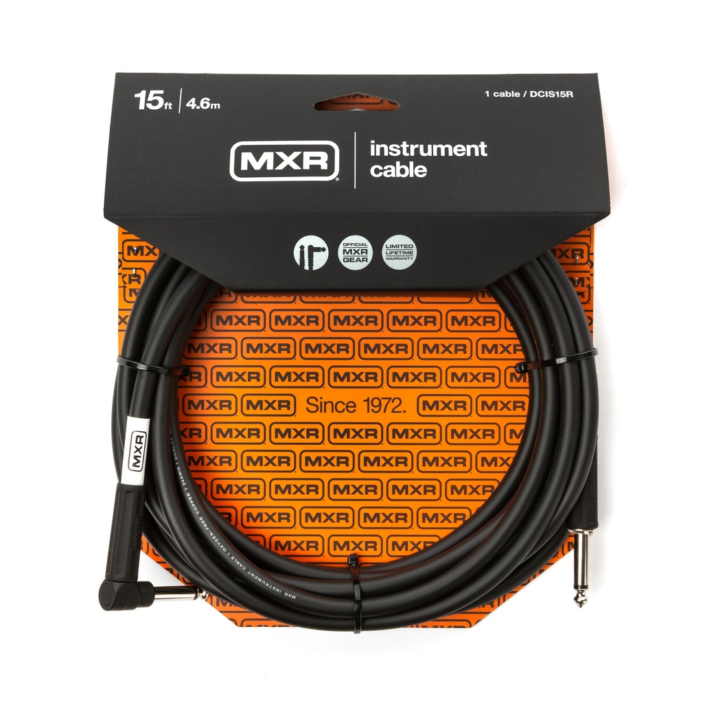 MXR Instrument Cable, 15 Ft Right Angle