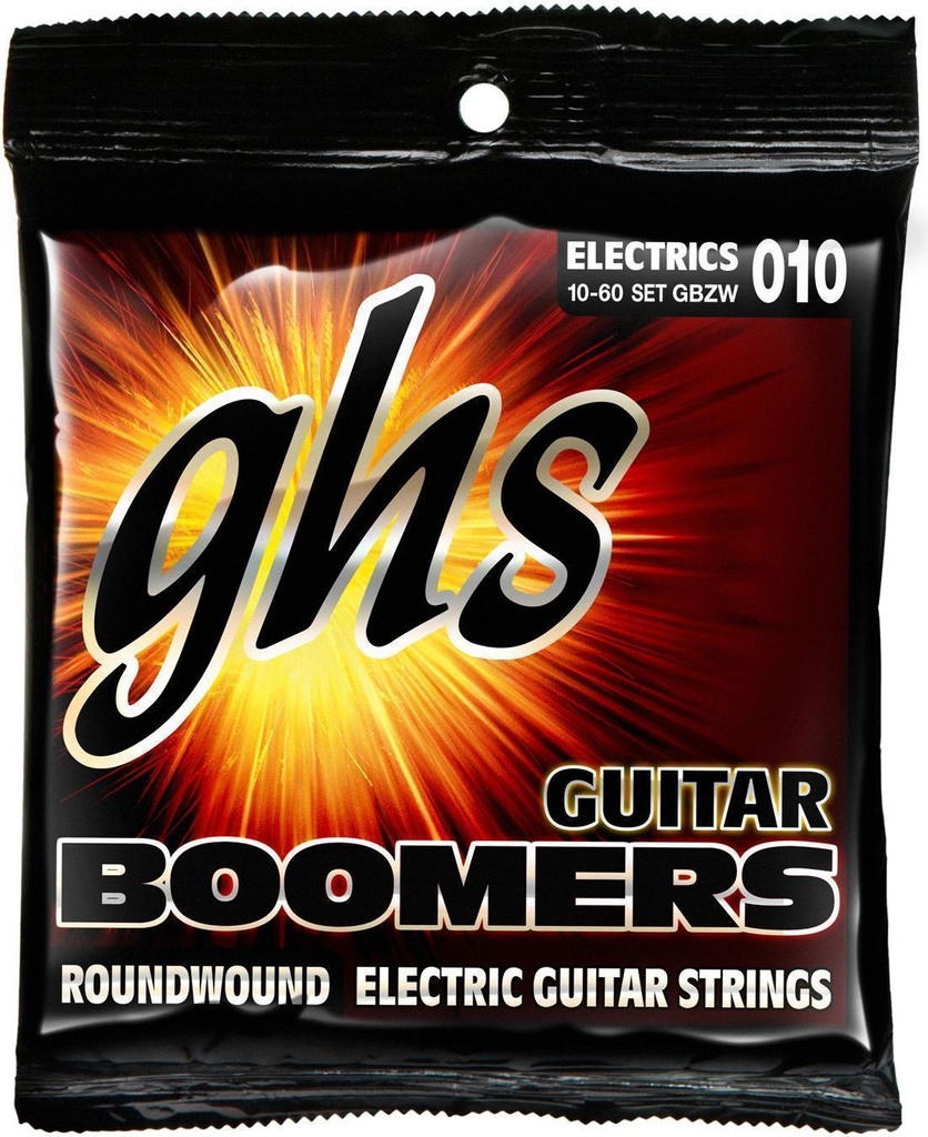 GHS Boomers 10-60 Electric Guitar Strings, GBZW