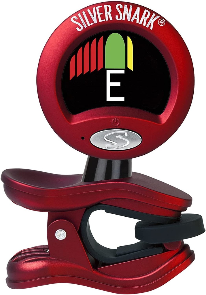 Snark Silver Snark Hyper-Fast Clip-On Chromatic Tuner, Red