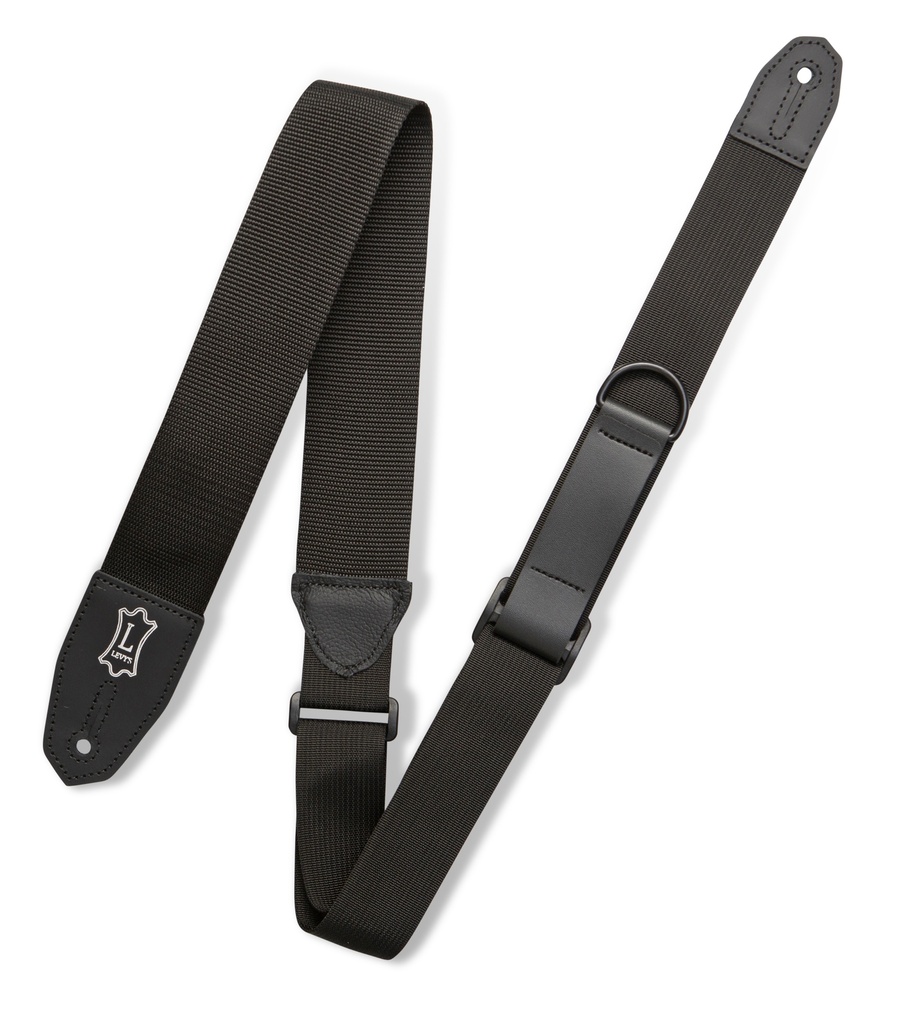 Levy's MRHP-BLK 2" Wide Polyester RipChord™ Guitar Strap