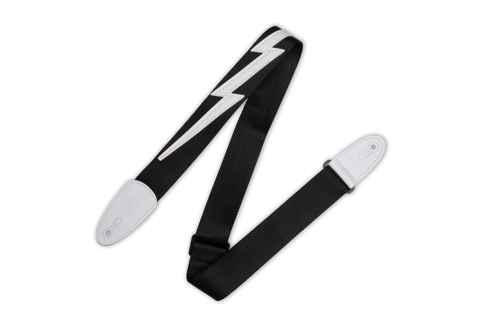 Levy's DM5-BLK 2" Wide Black Soft-hand Polypropylene Guitar Strap