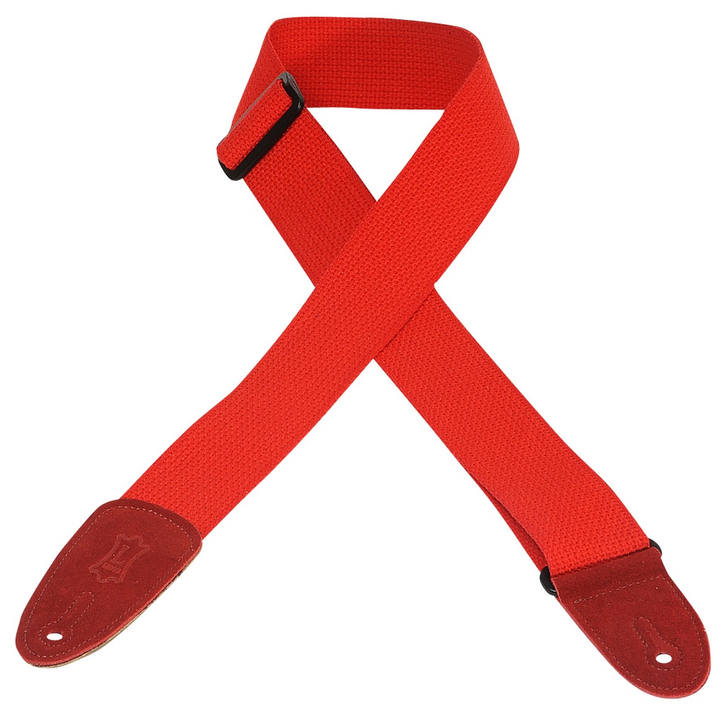 Levy's MC8-RED 2" Wide Red Cotton Guitar Strap