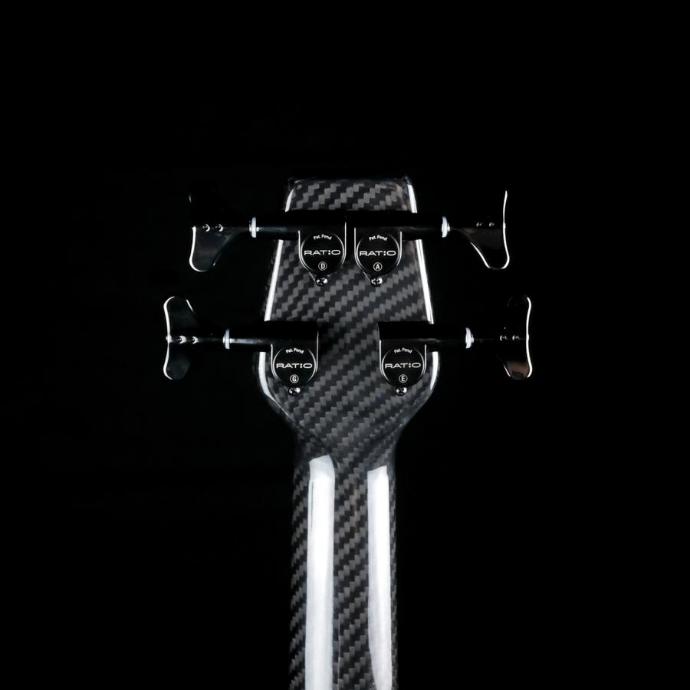Back of bass headstock