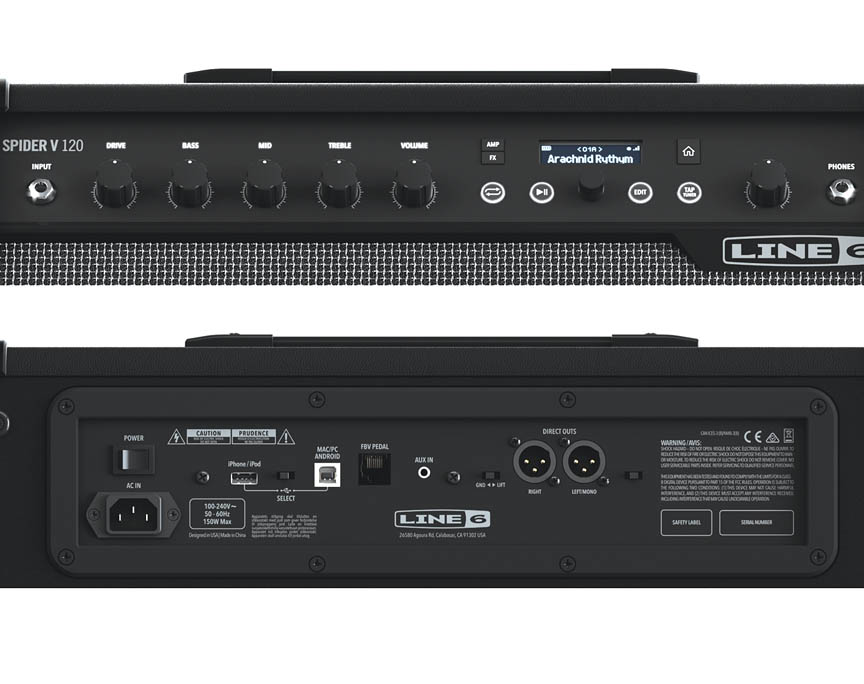 Line 6 Spider V 120 MkII Guitar Amplifier with Modeling