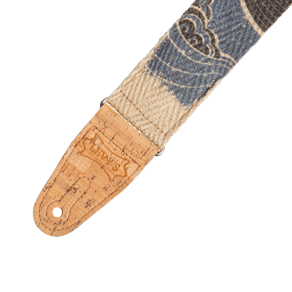 Levy's M8HP Vegan Hemp Guitar Strap, Island