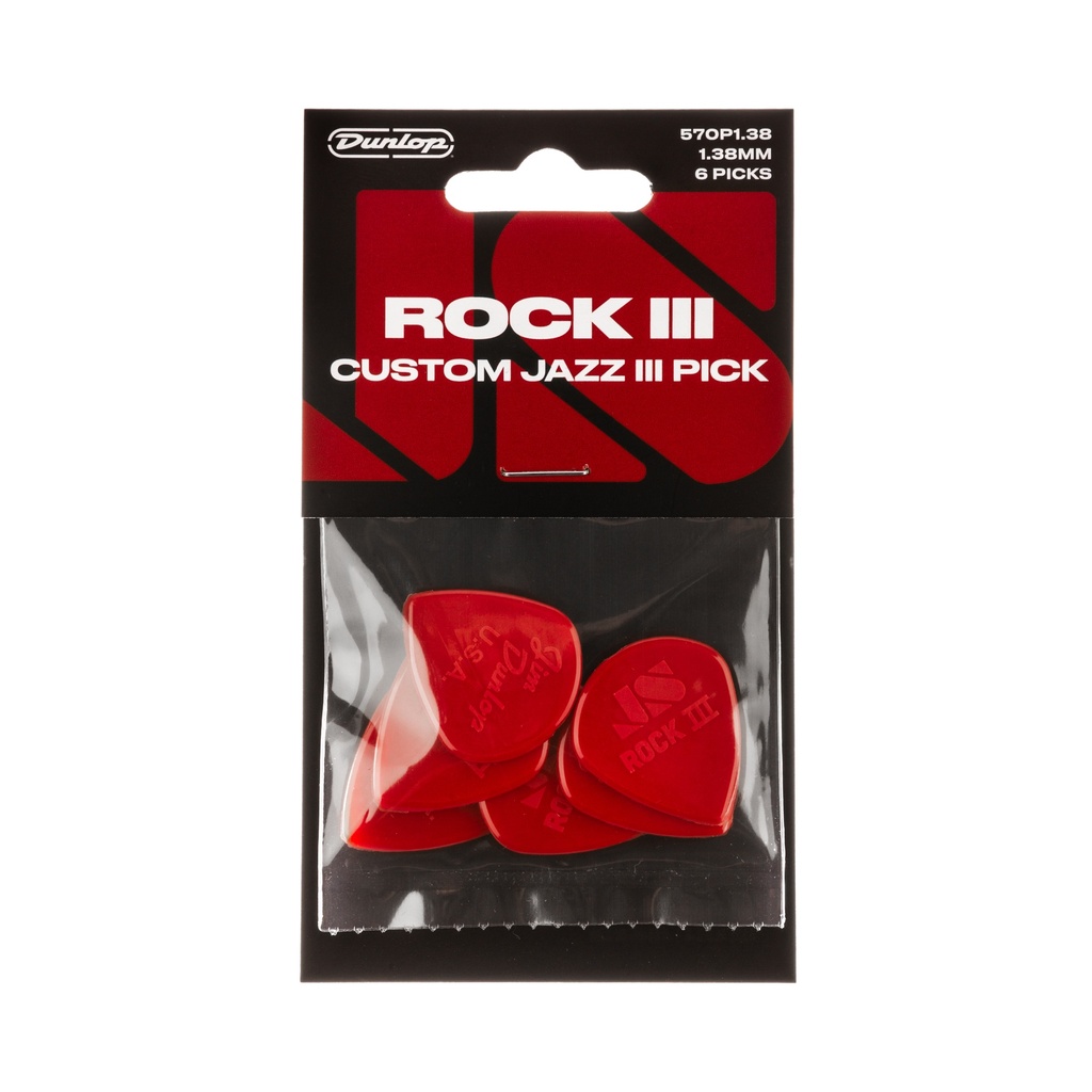 Dunlop Nylon Rock III Custom Jazz III Picks