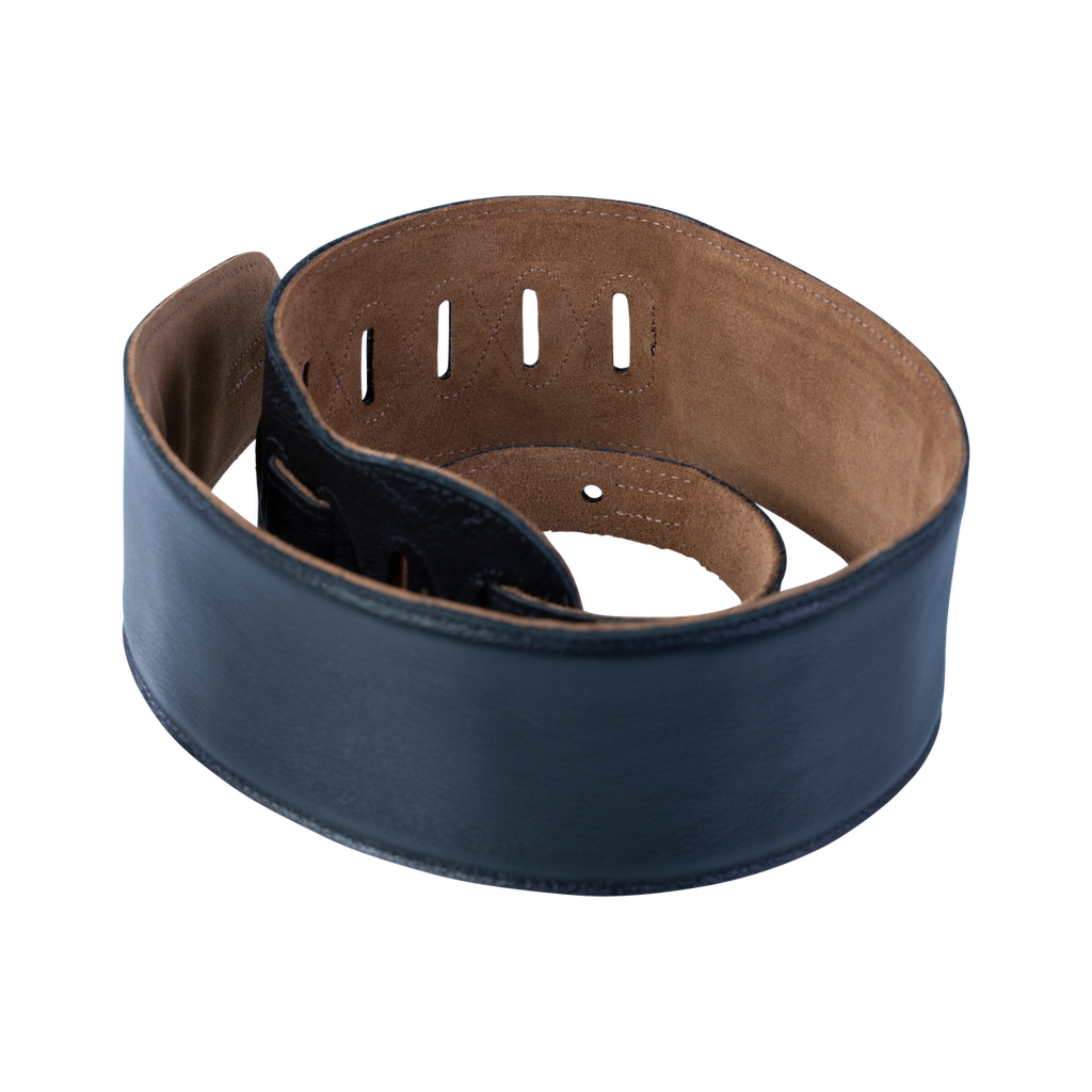 Levy's Heritage Crafted Series Leather Guitar Strap, Black