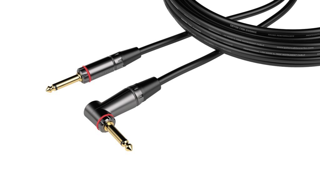 Gator Headliner Series Instrument Cable, 20', Right Angle
